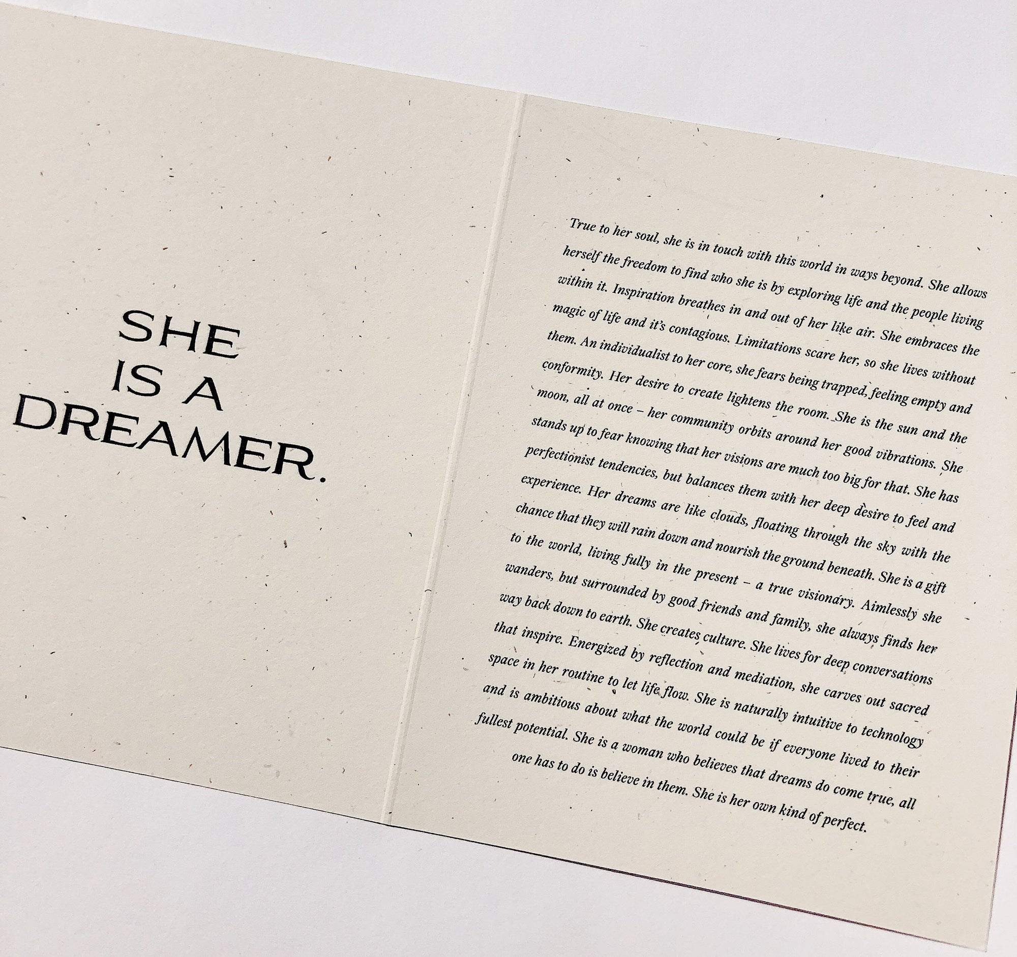 The Dreamer Card by Wilde House Paper