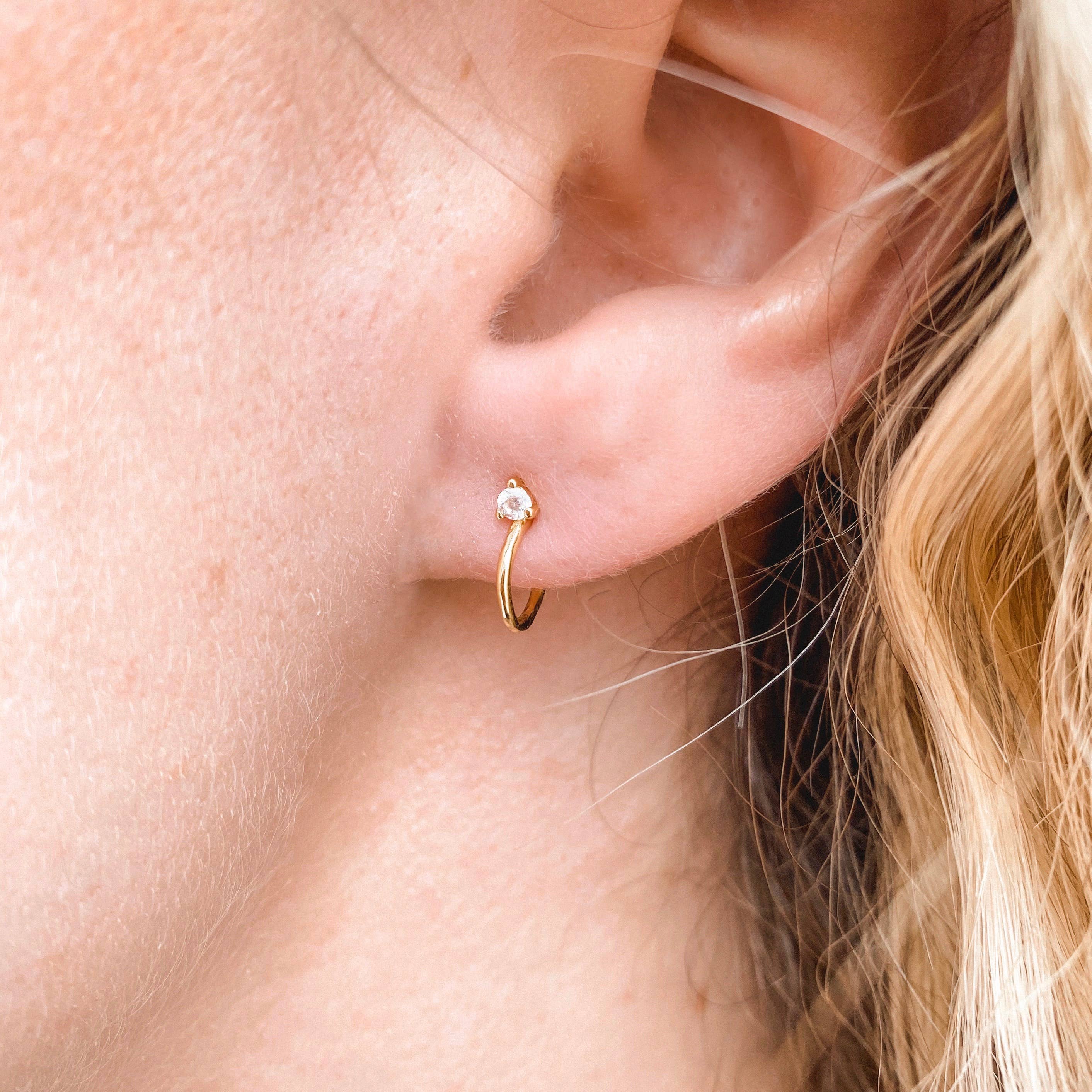 The Kristen Hoop Stud Earrings by Mod + Jo