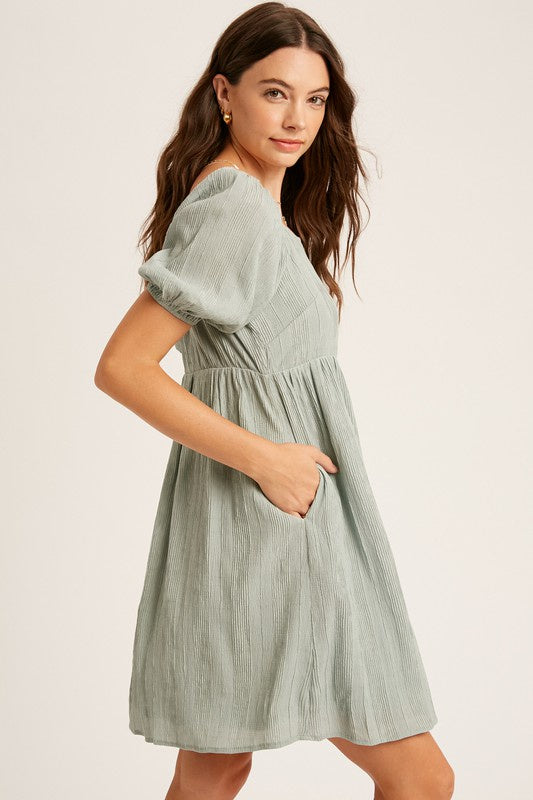 The Lindsey Puff Sleeve Dress