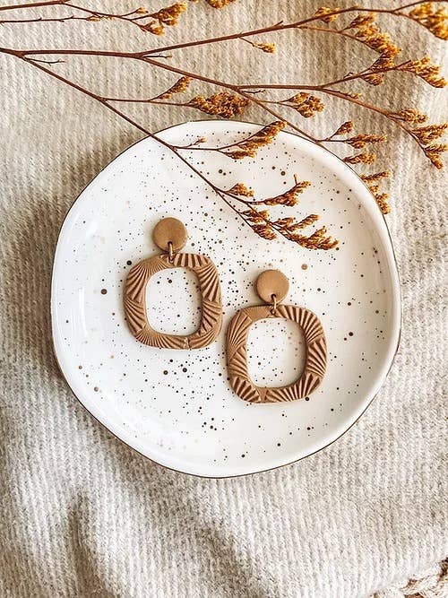 The Abi Textured Clay Earrings by Taylor&#39;d to All