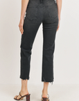 The Vicki High Rise Straight Jeans by Just Black Denim