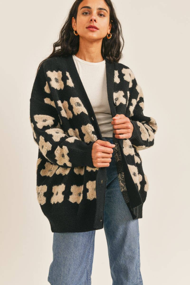 The Adore Her Floral Knit Cardigan