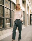 The Miriam Tapered Textured Pants