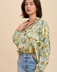 The Alora Floral Button Up Shirt