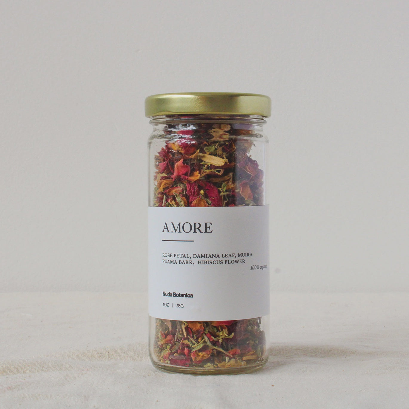 The Amore Organic Herbal Loose Leaf Tea by Nuda Botanica