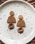 The Ana Sunburst Clay Earrings by Taylor'd to All