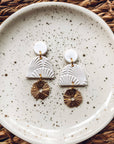 The Ana Sunburst Clay Earrings by Taylor'd to All