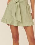 The Anna May Swiss Dot Mini Skirt