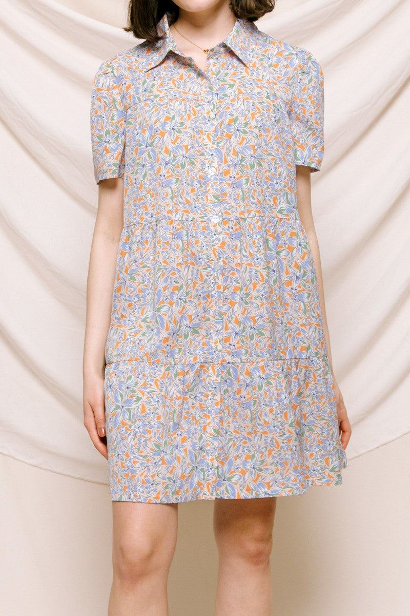 The Audrey Tiered Mini Dress