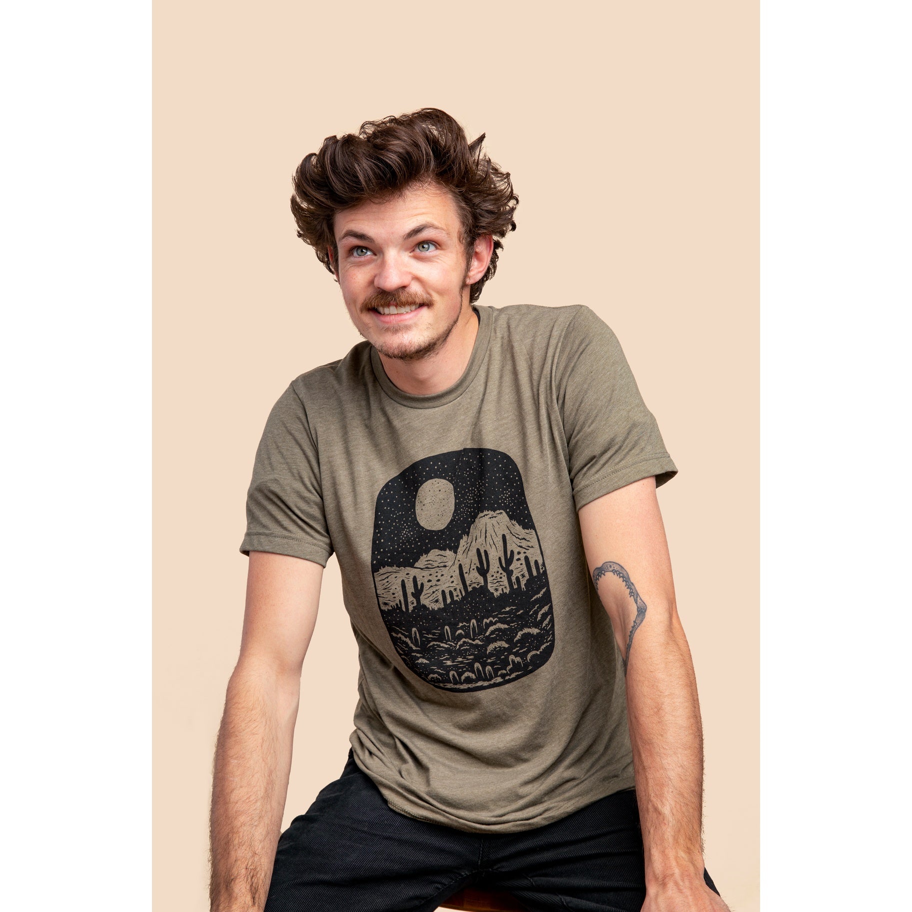 The Olive Night Butte Tee by Moore Collection