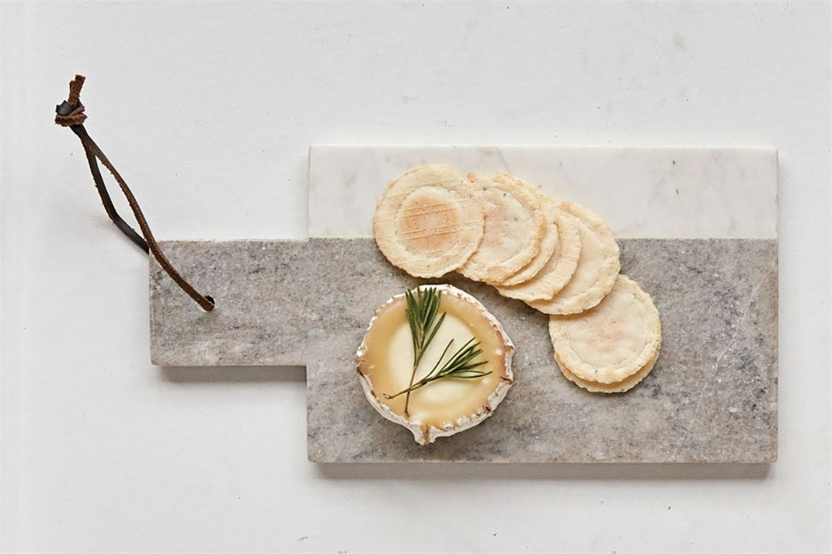 Marble Cheese Board w/ Leather Tie