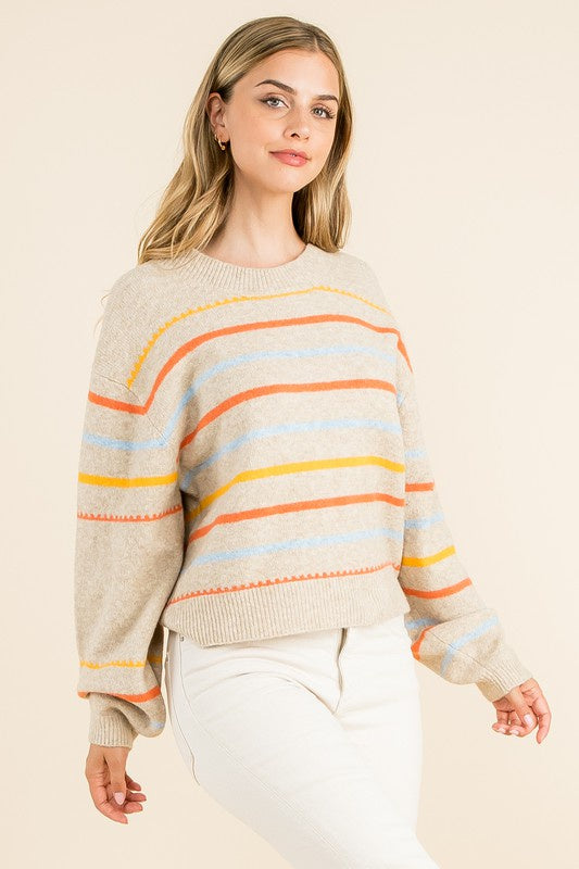 The Haley Rainbow Sweater