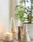 Balsam + Cedar Etched Glass Tree Candle