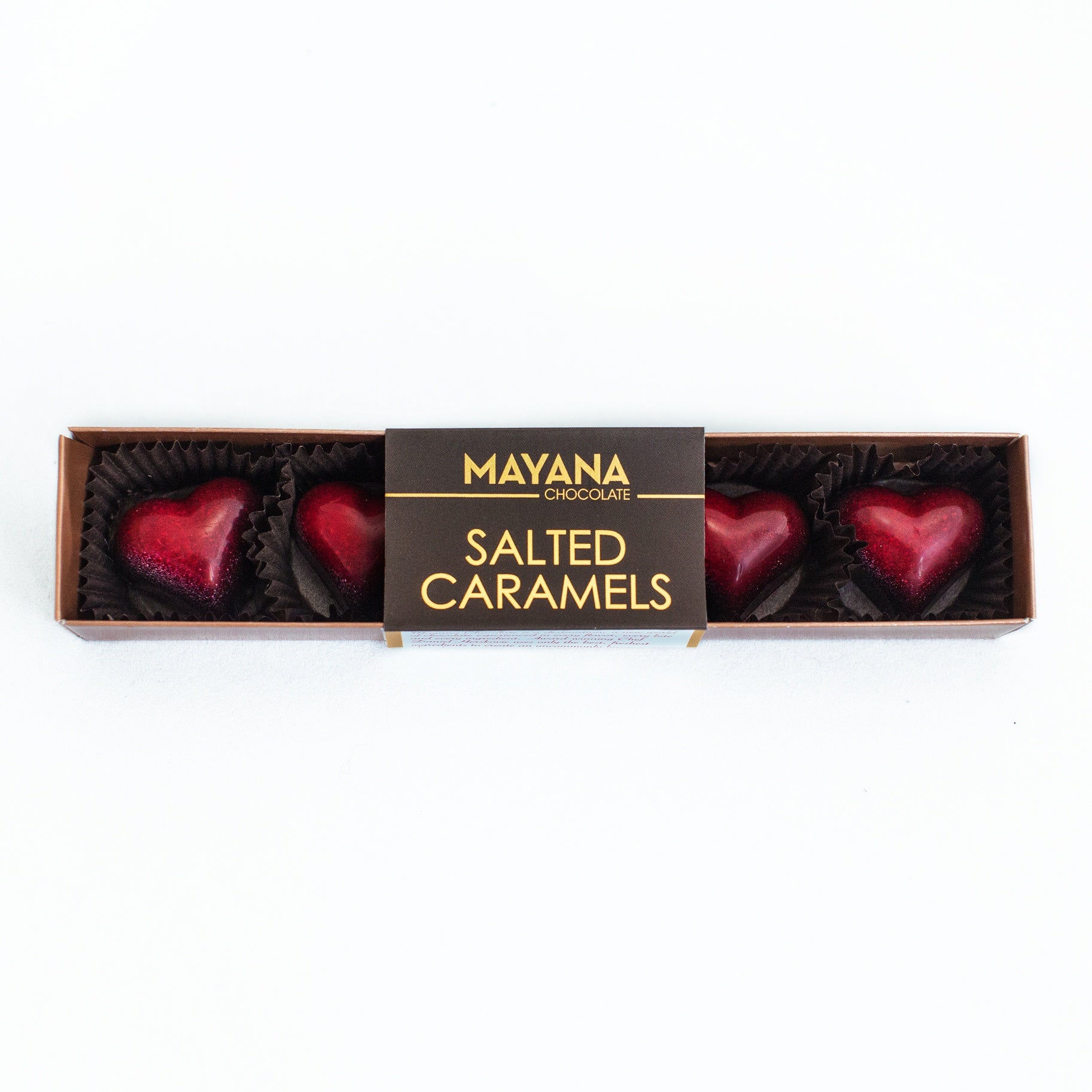 Salted Caramel Hearts by Mayana Chocolate