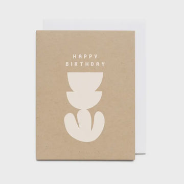 The Abstract Happy Birthday Card by Worthwhile Paper