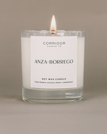 The Anza-Borrego Soy Glass Candle by Corridor Candle Co.
