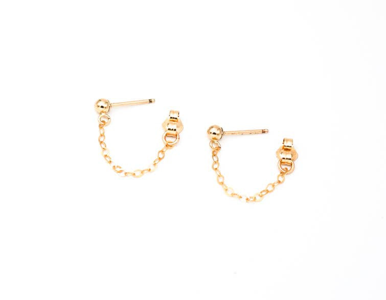 The Dina Post Chain Earrings by May Martin