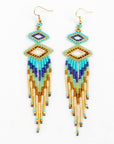 The Double Diamond Fringe Earrings by Altiplano