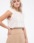 The Arlo Dotted Swiss Lace Top