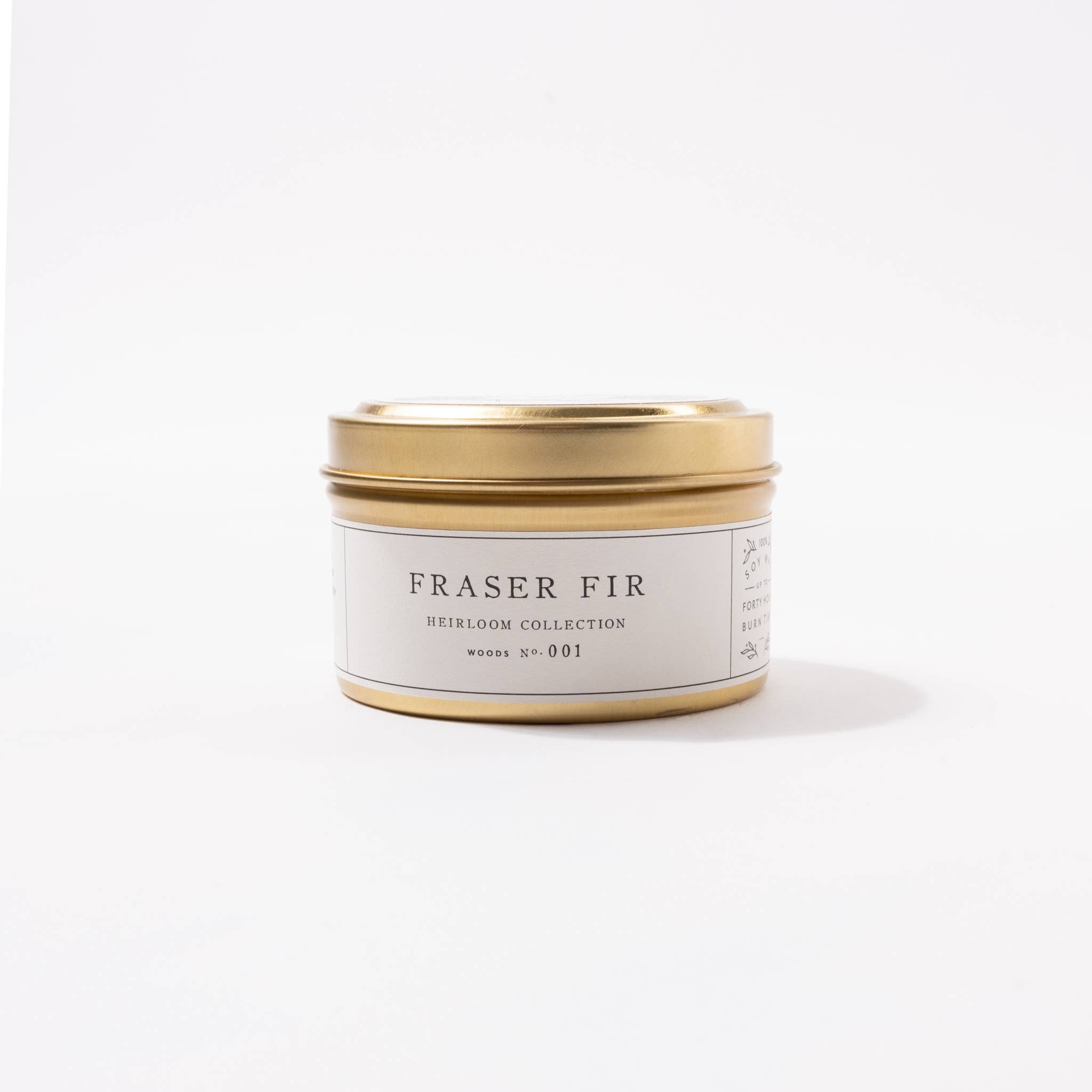 Fraser Fir Gold Tin Candle
