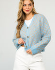 The Caiya Checkered Button Up Sweater