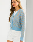 The Caiya Checkered Button Up Sweater