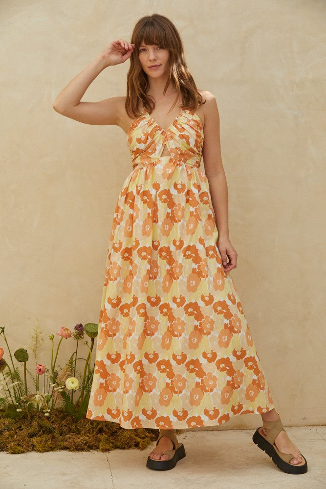 The California Poppy Maxi Dress