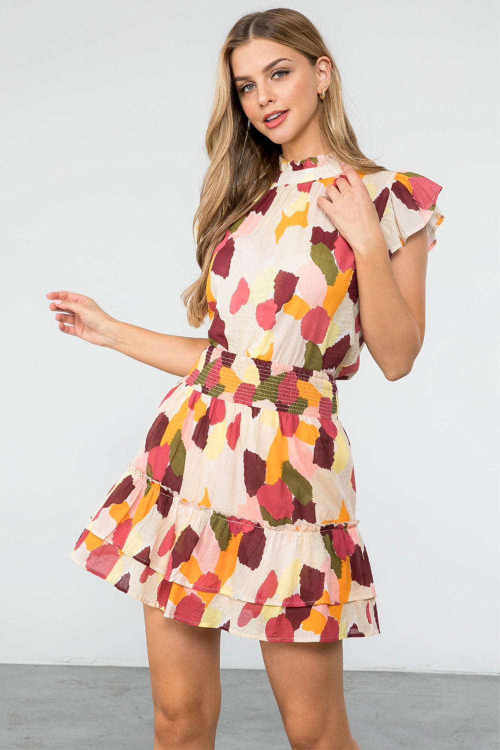 The Callie Abstract Top + Skirt Set - Sold Separately