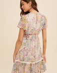 The Cammy Floral Chiffon Mini Dress