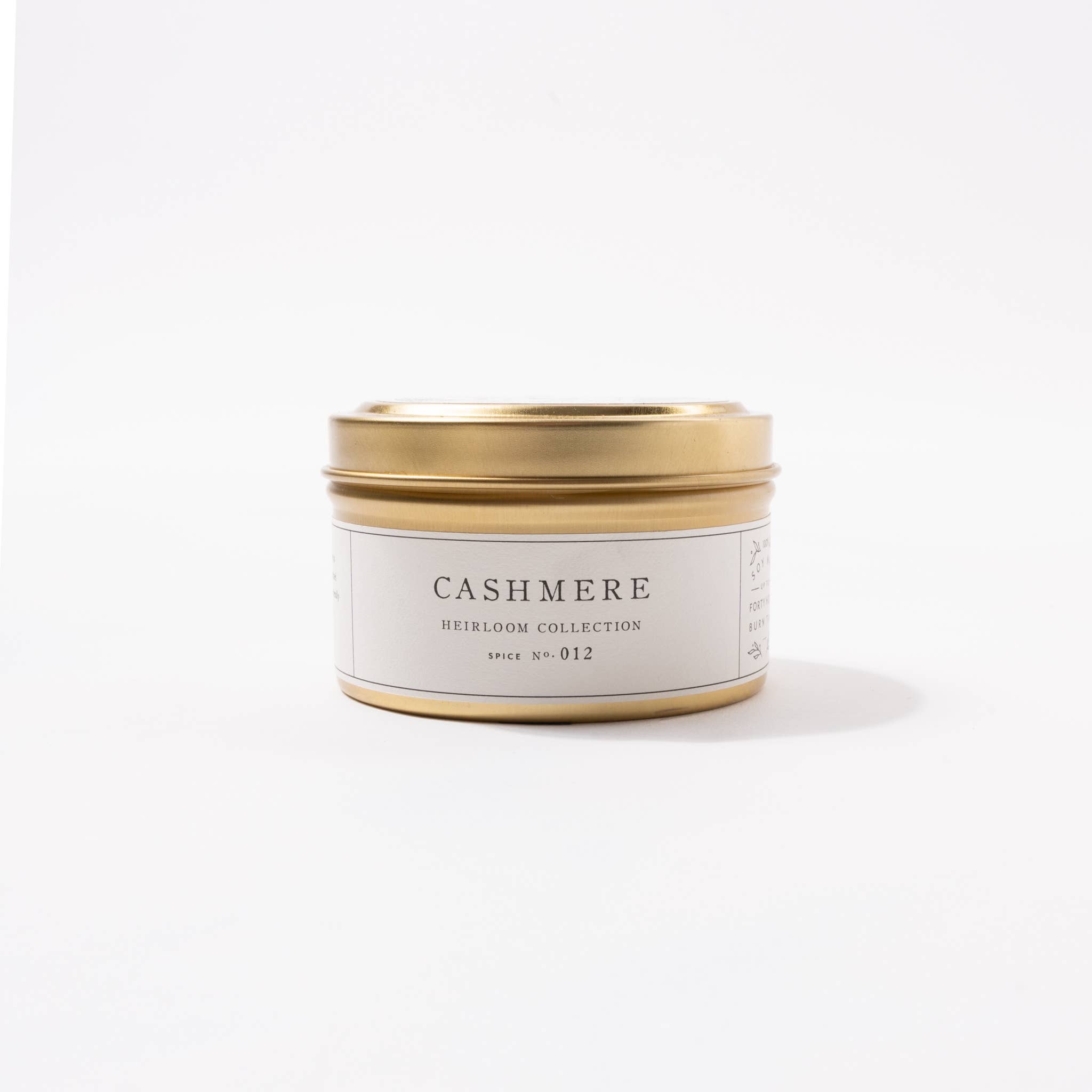 Cashmere Classic Gold Tin Candle