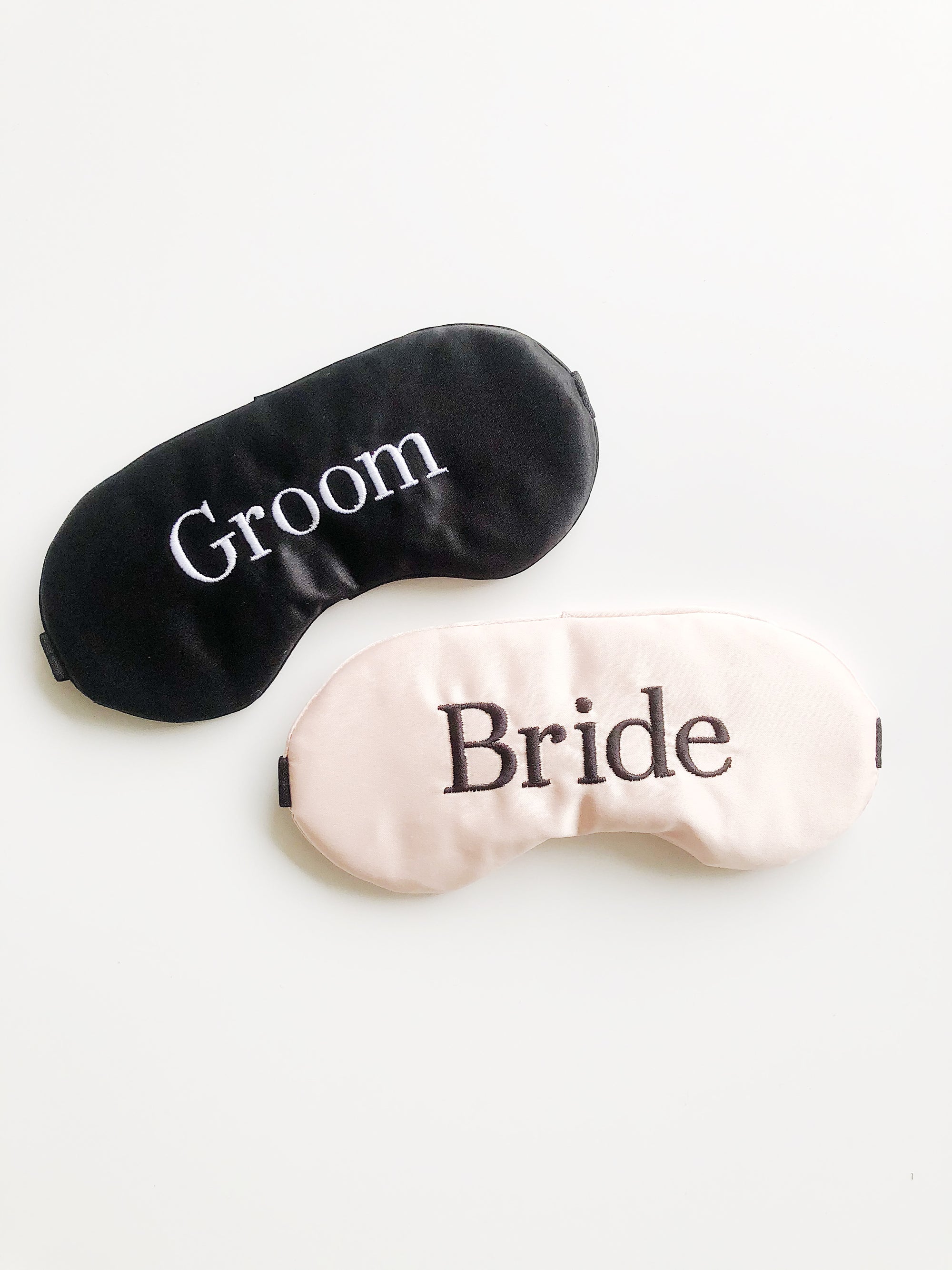 Bride &amp; Groom Satin Face Mask