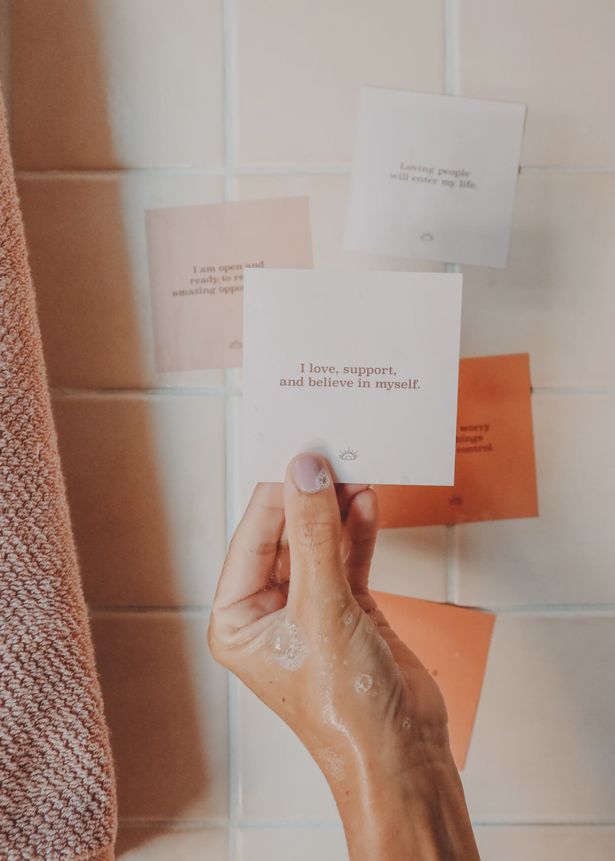 The Shower Affirmation Cards by JaxKelly
