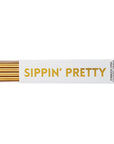 Sippin' Pretty Gold Metal Cocktail Straws