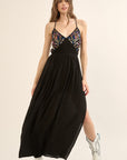 The Charli Embroidered Maxi Dress