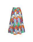 The Cheryn Abstract Midi Skirt by FRNCH