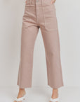The Colette Clay Utility Wide Leg Jeans