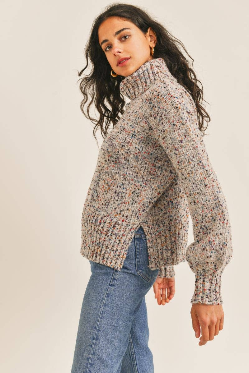 The Cozy Confetti Knit Pullover Sweater