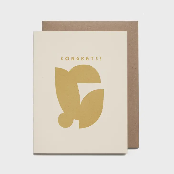 The Abstract Congrats Card by Worthwhile Paper