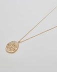 The Gold Cross Medallion Necklace by Admiral Row