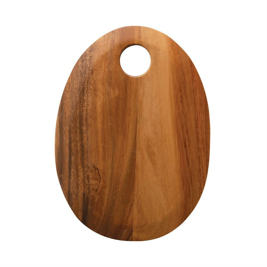 Suar Wood Oval Cutting Board - 13&quot;