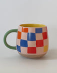 The Rainbow Checks Ceramic Mug