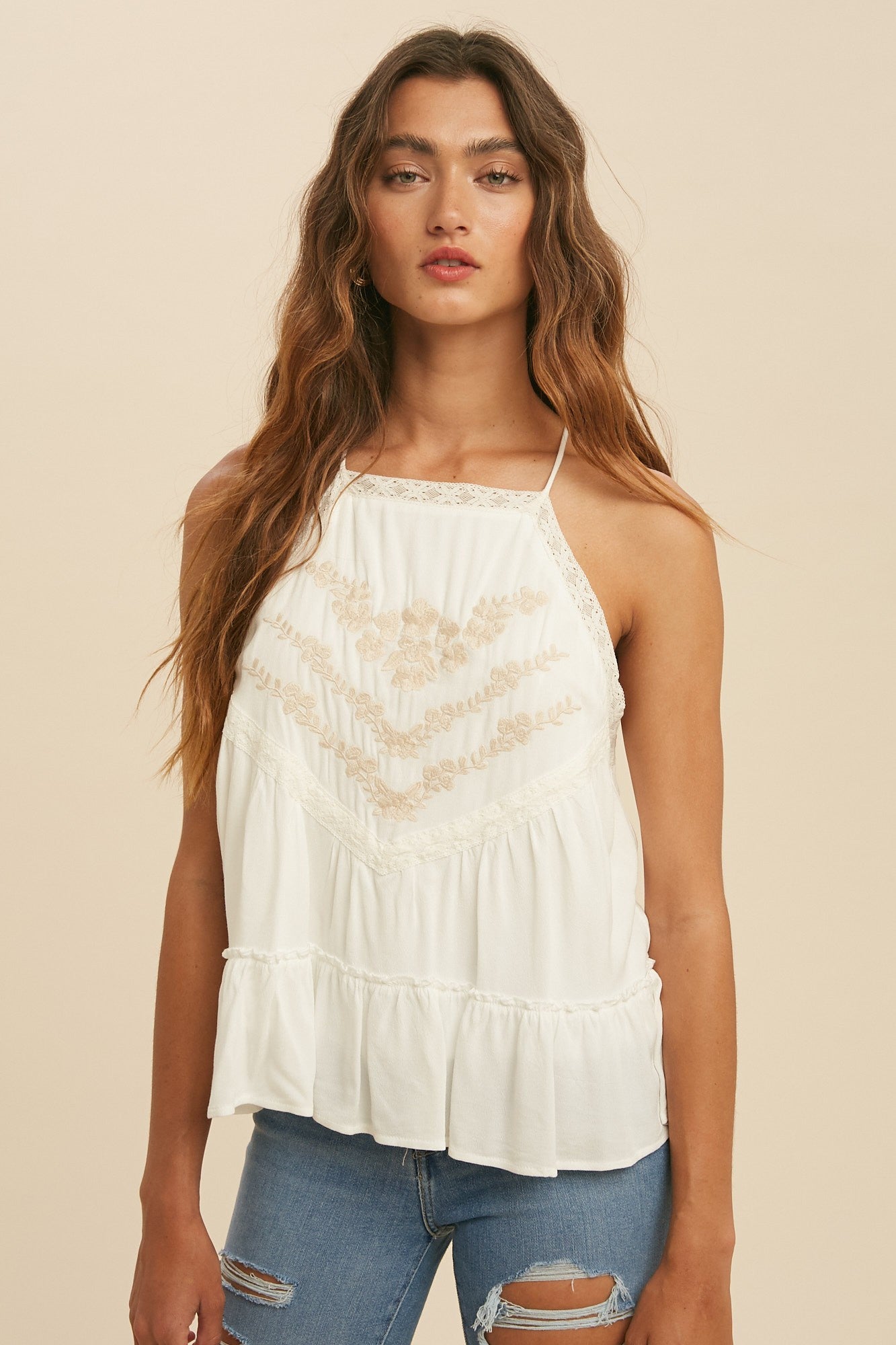 The Camille Embroidered Top
