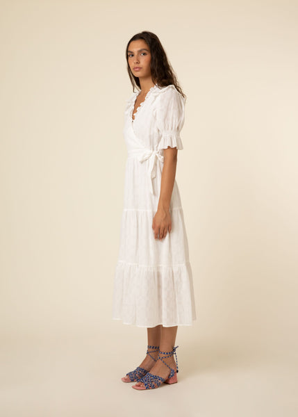 The Linsay Surplice Maxi Dress by FRNCH