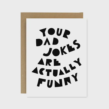 The Dad Jokes Card by Worthwhile Paper