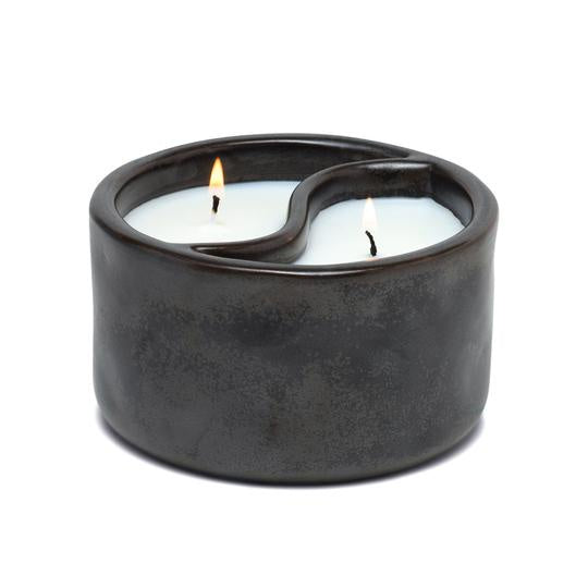 Yin Yang Palo Santo + Cade Ceramic Candle