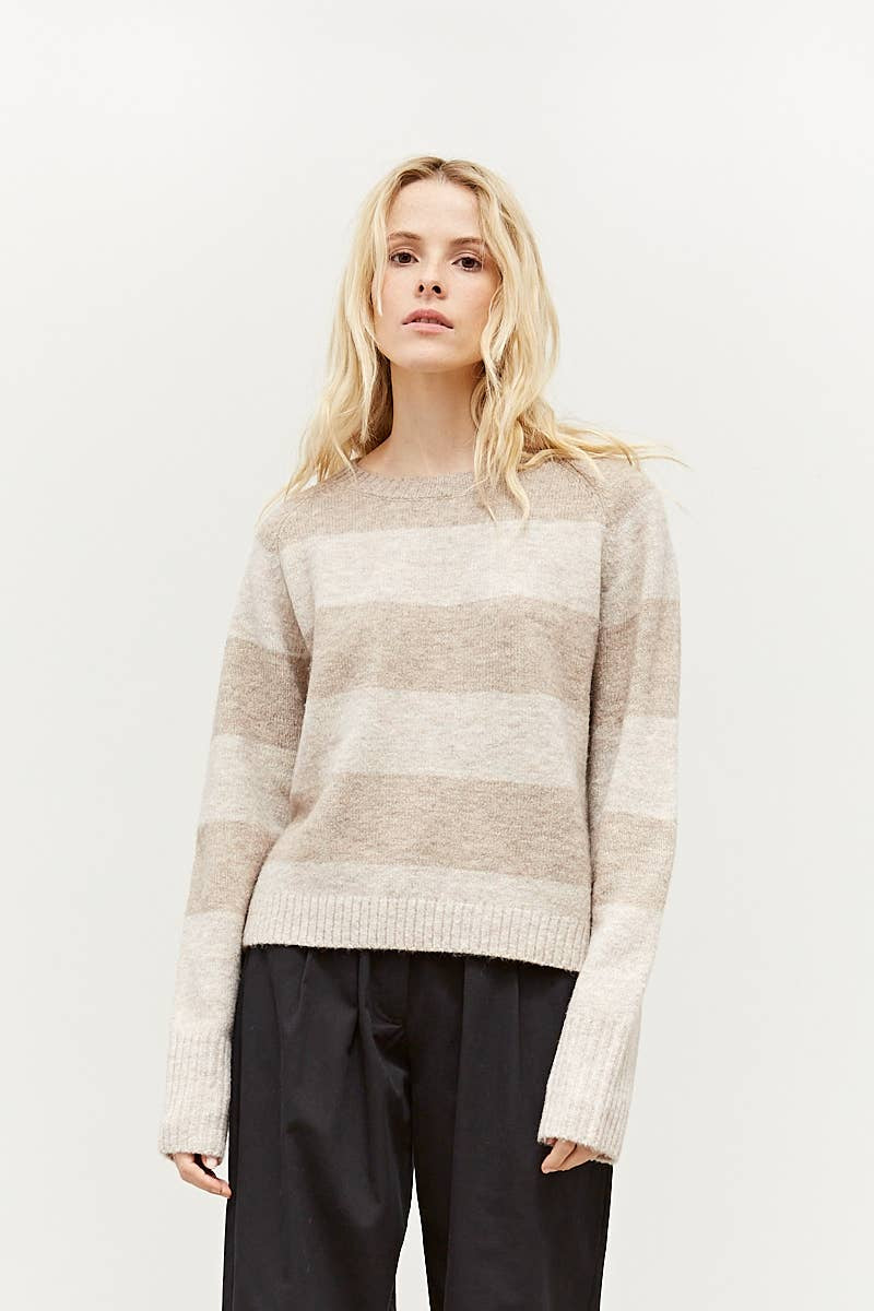 The Danika Wool Blend Striped Sweater