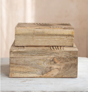 The Hand-Carved Mango Wood Box
