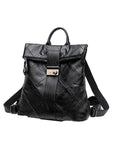 The Diamond Quilted Faux Leather Backpack