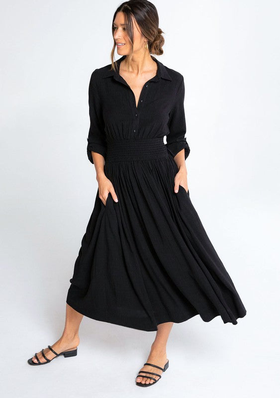 The Dakota Midi Shirt Dress