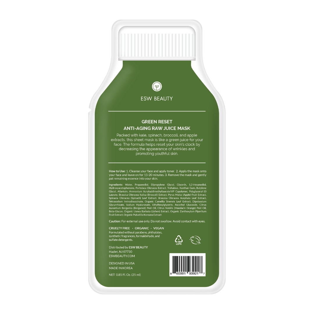 The Green Reset Anti-Aging Raw Juice Mask by ESW Beauty